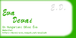 eva devai business card